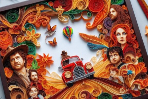 Posters De Filmes Em Quilling Para Decorações De Cinéfilos