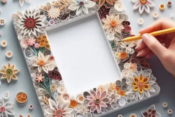 Molduras Personalizadas Em Quilling Para Presentes Minimalistas