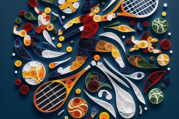 Como Usar Quilling para Criar Arte Visual de Esportes em Papel