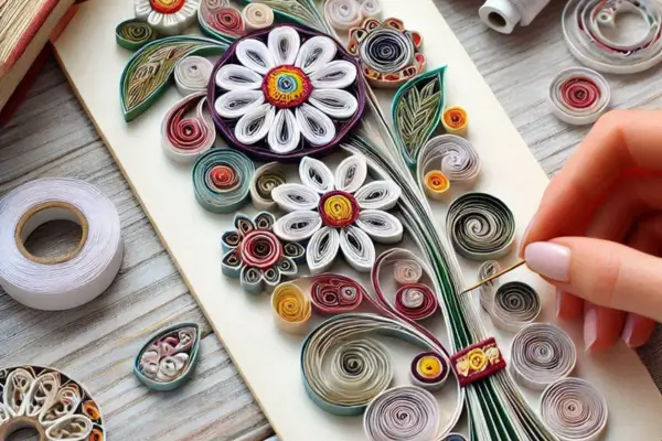 Marcador De Livro Em Quilling Para Eventos Literários Escolares