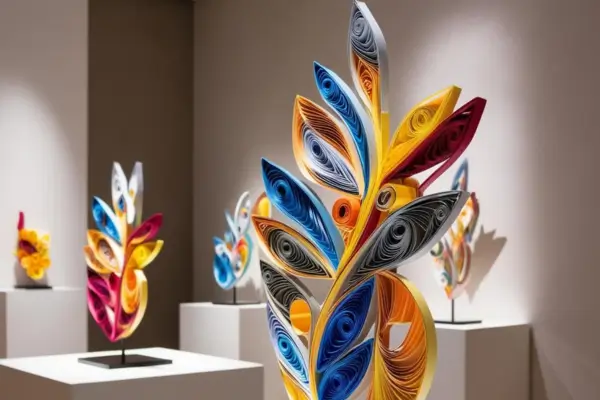 Esculturas Em Papel Quilling Para Galerias De Arte Contemporânea