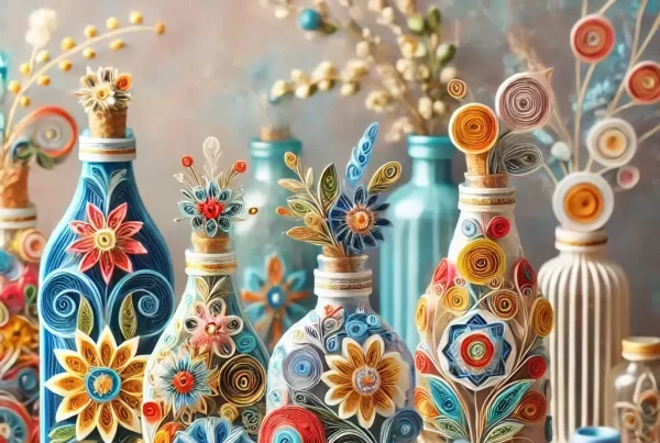 Decoração de Garrafas com Quilling: Ideias para Reciclar com Estilo ...