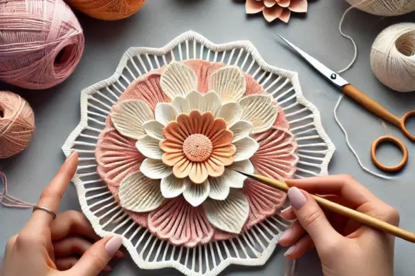 Criando Arte de Papel com Fios de Lã: Técnicas de Tricô e Crochê em Papel
